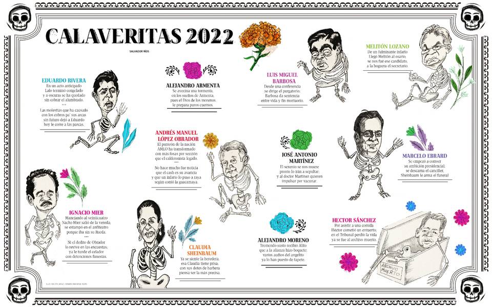 Calaveras literarias El Sol de Puebla 2022: dedicadas a los personajes más  importantes de la política - El Sol de Puebla | Noticias Locales,  Policiacas, sobre México, Puebla y el Mundo