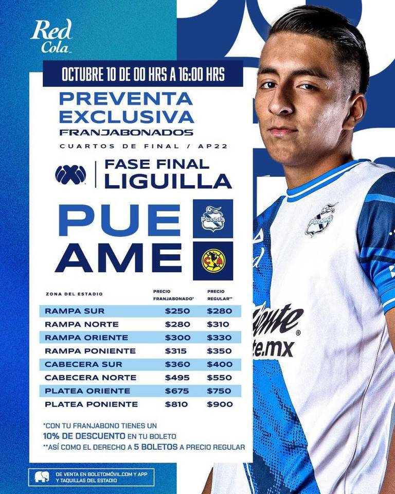 Puebla vs América: inicia venta de boletos para cuartos de final - El Sol  de Puebla | Noticias Locales, Policiacas, sobre México, Puebla y el Mundo