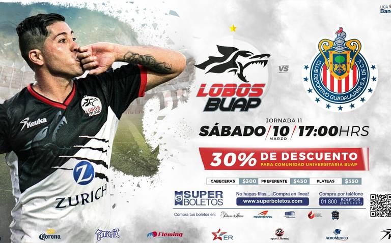 Boletos Lobos vs Chivas salen a la venta este jueves - El Sol de Puebla |  Noticias Locales, Policiacas, sobre México, Puebla y el Mundo