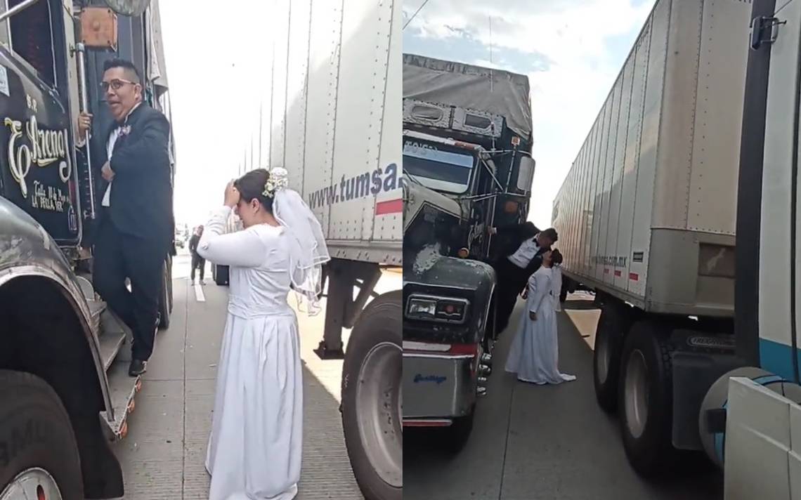 Novios deciden armar fiesta en la carretera ante bloqueo en la México-Puebla  [Video] - El Sol de Puebla | Noticias Locales, Policiacas, sobre México,  Puebla y el Mundo