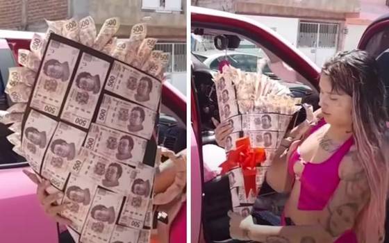 Wow! Influencer regala 'ramo de billetes' a su papá, ¿cuánto era? [Video] -  El Sol de Puebla | Noticias Locales, Policiacas, sobre México, Puebla y el  Mundo