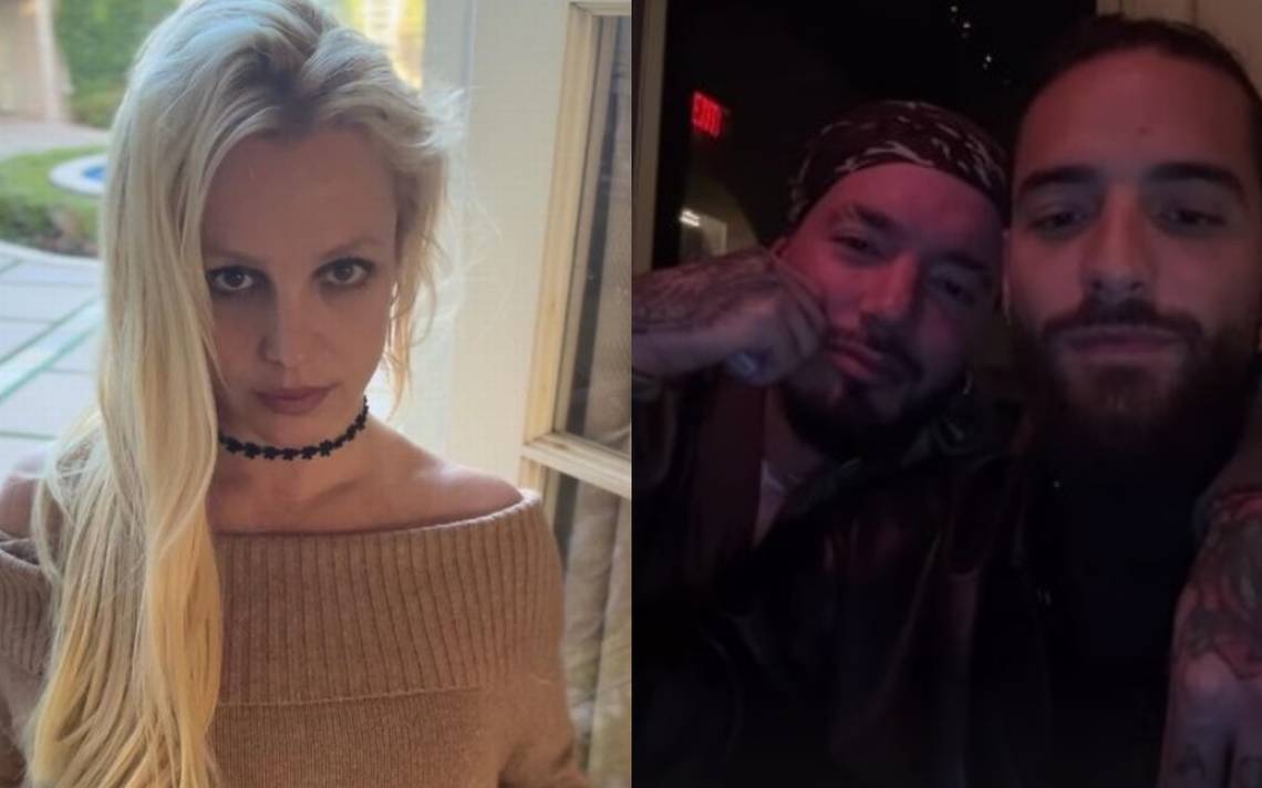 J Balvin & Maluma Cross Paths with Britney Spears, and their Photo Goes  Viral 