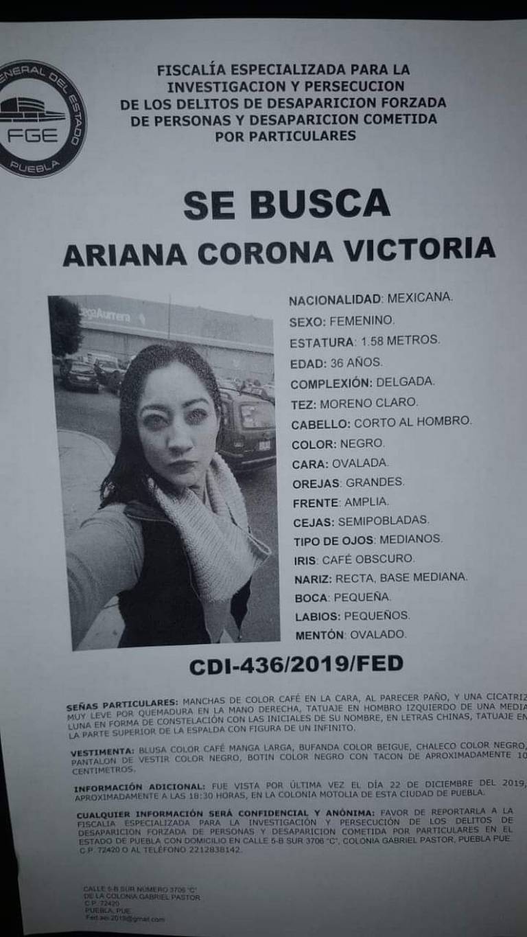 Buscan a Ariana, su familia perdió contacto días antes de navidad Puebla -  El Sol de Puebla | Noticias Locales, Policiacas, sobre México, Puebla y el  Mundo